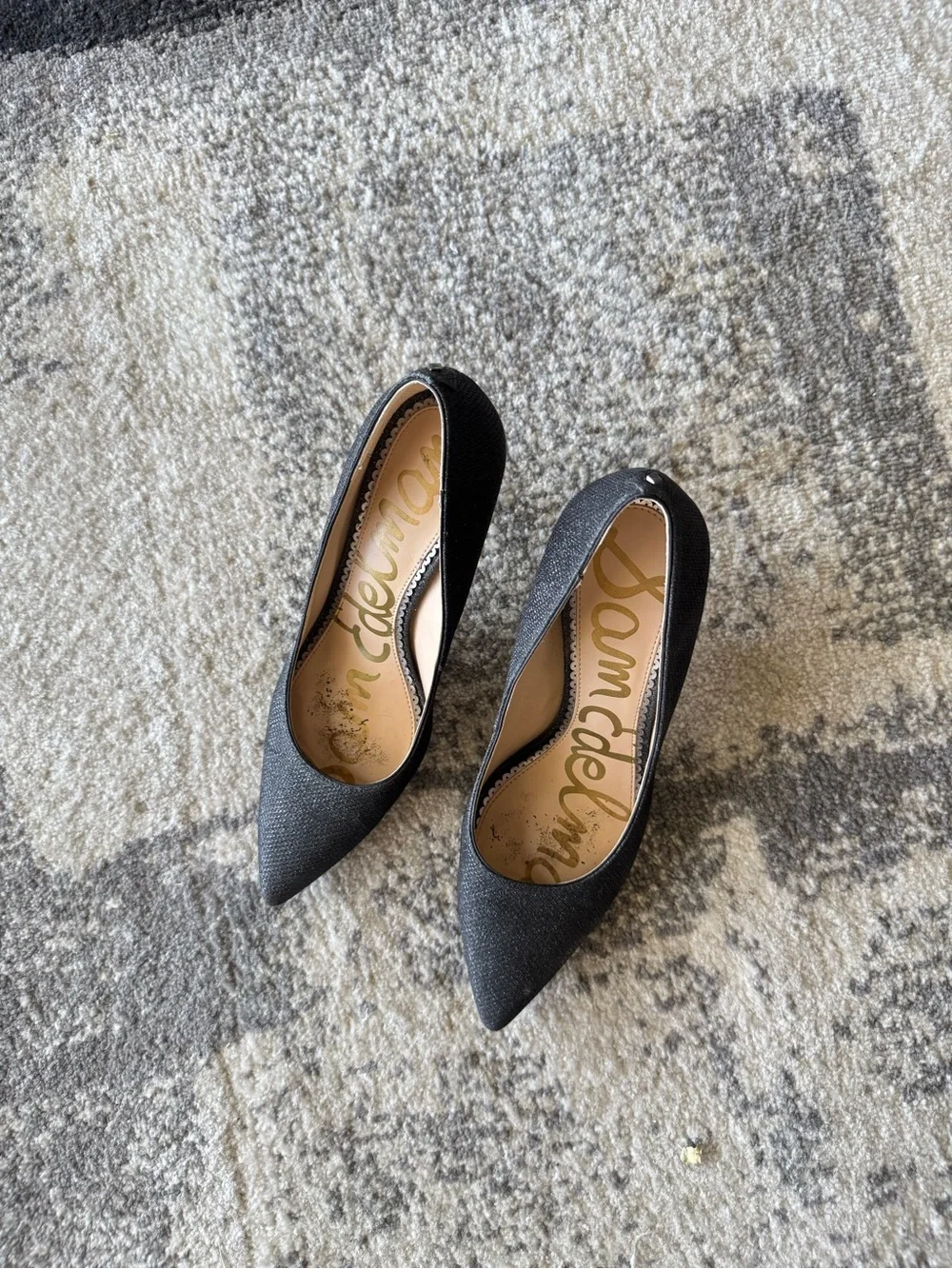 Black Sparkly Women's Pumps - Sam Edelman